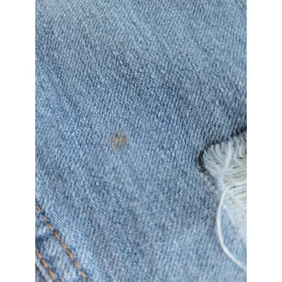 Muselooks Womens Capris 15 33x25 Jeans Relaxed Distressed Medium Blue Wash‎ NEW - Picture 14 of 16